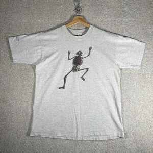 Vintage 90s Eastpak skeleton promo tee shirt tshirt single stitch Size L